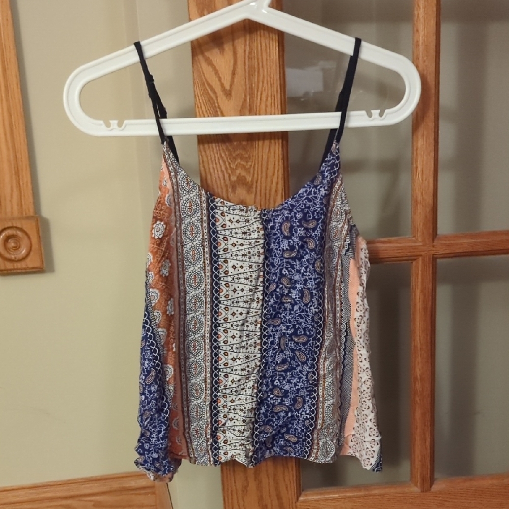 Fun & Flirt Multicolor Patchwork Camisole